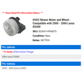 thumbnail image 2 of HVAC Blower Motor and Wheel - Compatible with 2000 - 2006 GS300 2001 2002 2003 2004 2005, 2 of 2