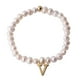thumbnail image 1 of Pulseras Mujer de Perlas con Iniciales Oro 18k LuckyLy, Modelo Galia blanco UNITALLA, 1 of 6