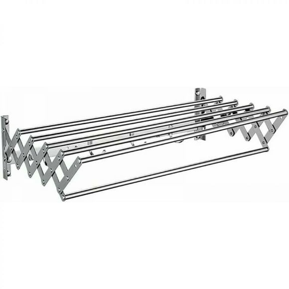 Retractable Wall Mounted Drying Rack, Stainless Steel Space-Saving Towel Holder For Indoor Outdoor Use, High Capacity Easy Installation, Energy Saving Multifunctional Laundry