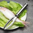 thumbnail image 4 of Máquina de escamas de pescado, máquina de escamas de pescado de acero inoxidable, máquina de escamas de pescado profesional, raspador de pescado, utensilios de cocina Ormromra WL-00239, 4 of 4