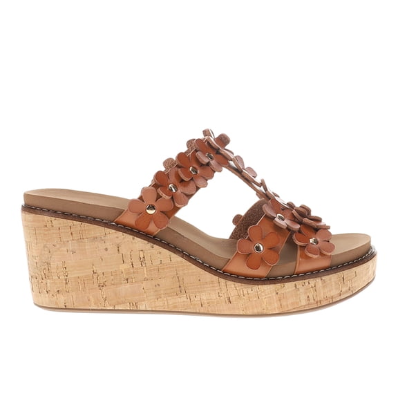 Corkys Womens Mic Drop Floral Wedge Casual Shoes