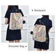 thumbnail image 4 of FORMRS Women's Travel Backpack Purse Anti-Theft Hidden Pockets Casual Shoulder Bag, Yellow Wildflower Pattern, 4 of 7