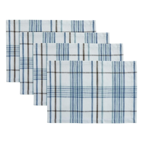 Split P Abbott Plaid Blue Placemat Set of 4