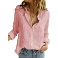 thumbnail image 1 of Blouses en Chiffon Col en V pour Femmes Manches Ballon Décontractées, 1 of 6