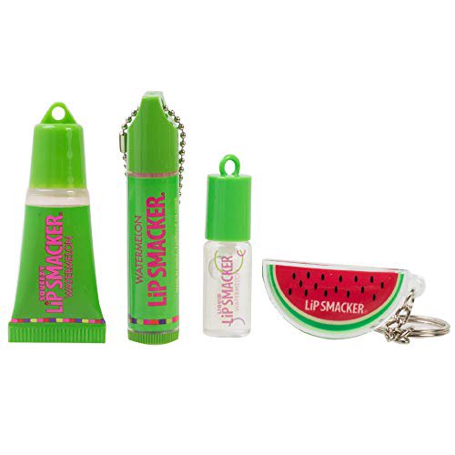 Lip Smacker Smooch Key Chain & Lip Balm Set Watermelon 4pc 0.39oz