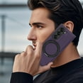 thumbnail image 5 of ELEHOLD Case for Samsung Galaxy Z Fold 7, Shockproof Magnetic Phone Case with 360° Ring Kickstand,Purple, 5 of 5