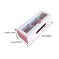 thumbnail image 2 of OUNONA 1Pc High Hardness Wooden Tea Box White with Transparent Lid for Tea and Sugar Storage, 2 of 8