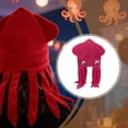 thumbnail image 6 of yuksok Octopus Shaped Hat Party Hat for Stage Performance Birthday Gift Photo Props Rose red, 6 of 9