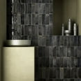 thumbnail image 3 of Antiek 2.58 in. x 7.9 in. Glossy Black Ceramic Subway Wall and Floor Tile (5.38 sq. ft./case) (38-pack), 3 of 8