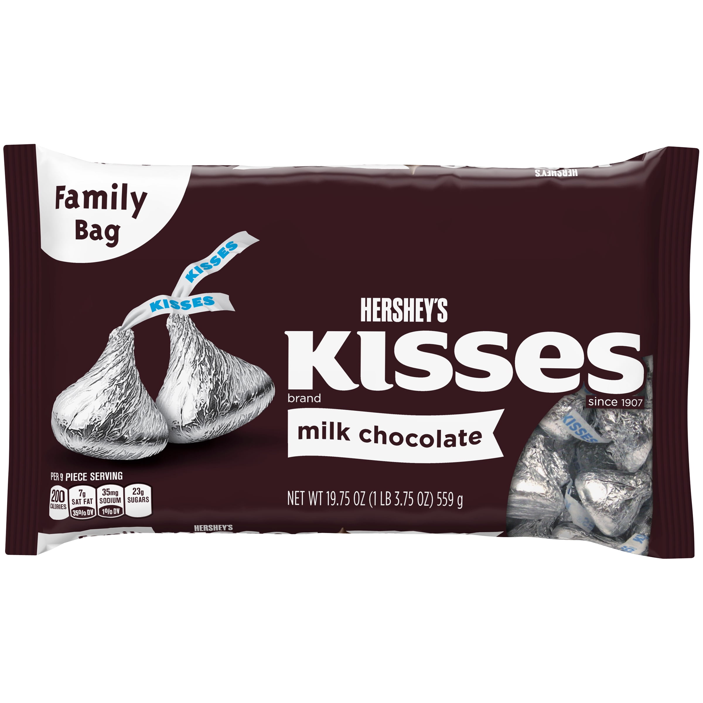 Hershey's Kisses Holiday Milk Chocolates Candy Filled Cane Christmas