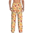 thumbnail image 3 of Daiia Autumn Maple Leaves Men's Sleep Pant with Pockets and Drawstring,Pajama Pants-X-Large, 3 of 9