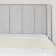 thumbnail image 5 of CHITA Queen Size Upholstered Platform Bed Frame with Vertical Stripe Headboard,Grey, 5 of 12