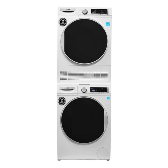 Conserv LUXE STACKABLE Washer 2.2 cf 110 V Dryer 4 Cf 220V with Stacking Shelf