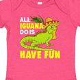 thumbnail image 4 of Inktastic Iguana Funny Pet Boys or Girls Baby Bodysuit, 4 of 5