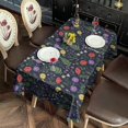 thumbnail image 2 of Pioneer Flower Floral Print Pattern Rectangle Tablecloth 60"x120", Waterproof Polyester Table Cloth, Wipeable Spillproof for Dining Camping Indoor Outdoor, 2 of 6