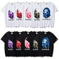 thumbnail image 2 of Japanese Shark Tiger Ape-Man Short Sleeve, Loose T-Shirt- SinKeeU, 2 of 5