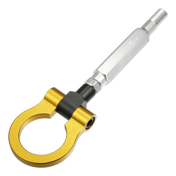 Unique Bargains Front Bumper Trailer Ring Eye Towing Tow Hook Screw for Subaru BR-Z 2013-2018 for Subaru Impreza 2012-2014 Gold Tone