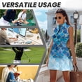 thumbnail image 6 of KUIFORTI Mermaid Scale Matching Golf Shirts for Couple 4-Way Stretch Matching Couple Sport Shirts Woman Golf Tennis Dress with Pocket Built in Shorts for Golf,Tennis,Hiking,Running,Gym, 6 of 7