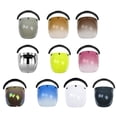 thumbnail image 4 of Viseras clásicas para cascos de motocicleta Bubble 3-Snap Open Face Plata Sunnimix visera de burbuja de motocicleta, 4 of 8