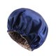 thumbnail image 3 of Gorro para dormir de satén, Protector de pelo redondo de seda plana Invisible, tocado para mujer, sombrero de noche con hebilla ajustable para ceremonia, 3 of 5