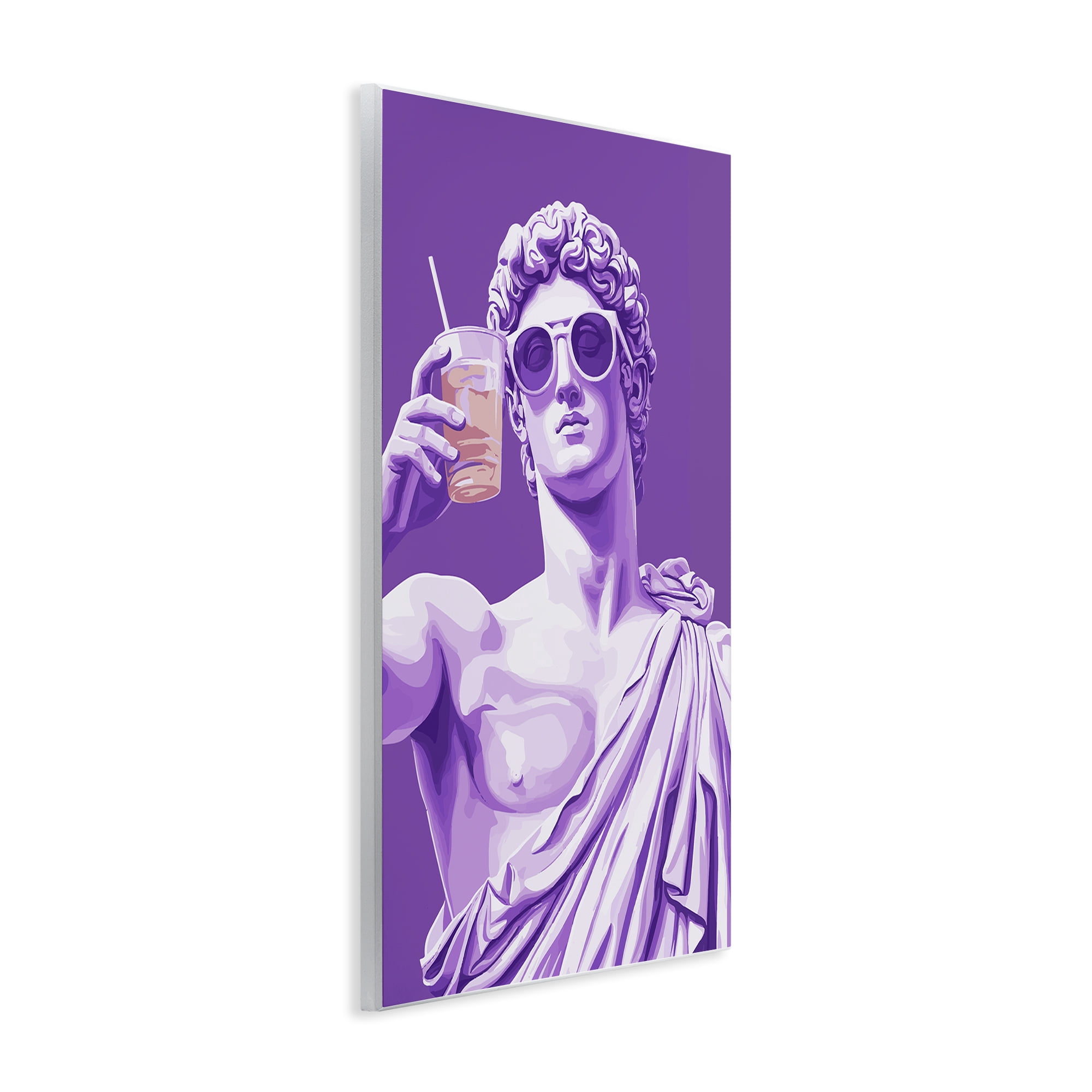 Stupell Industries Greek Statue Cheers Wall Plaque Art, design by Andreas Magnusson