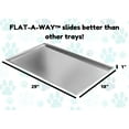 thumbnail image 3 of Red Hound Auto Metal Replacement Tray for Dog Crate 29 x 18 Inches FLAT-A-WAY Heavy Duty Galvanized Steel Chew Proof Kennel Cage Pan Leakproof Liner Compatible with Midwest iCrate, New World and More, 3 of 7