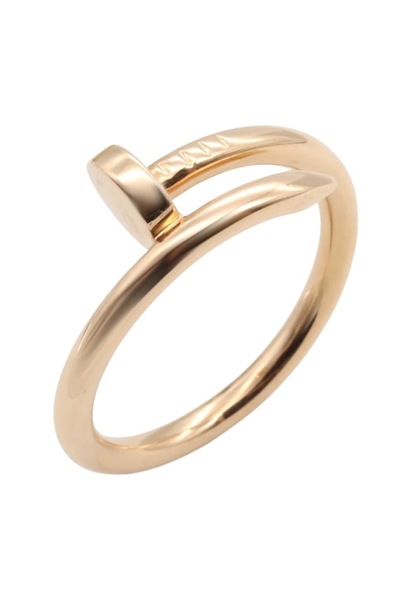 Pre-Owned Cartier Juste Unclou Ring, 18K Pink Gold, for Men and Women.