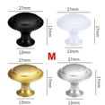 thumbnail image 2 of 12 Pcs Kitchen Cabinet Knobs,Haomacro Round Mushroom Drawer Handles, Cabinet Hardware Round Knobs with Screws for Bathroom Cabinets Dresser Home Decor,Medium,Gold, 2 of 2
