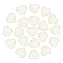 Uxcell 20 Pcs Natural Heart Shaped Crystal Stone, 0.8 Inch Mini Polished Love Gemstone Crystal, Pocket Rock Engraved Worry Stones for Women Gifts Meditation, Clear White