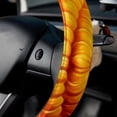 thumbnail image 5 of Thanksgiving Pumpkin Pie 14.5 Inch Printing PVC Leather Auto Accessories Steering Wheel Cover, 5 of 6