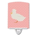 thumbnail image 1 of Carolines Treasures BB7857CNL Crested Duck Pink Check Ceramic Night Light, 1 of 1