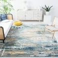 thumbnail image 2 of SAFAVIEH Skyler Talisha Abstract Area Rug, Teal/Gold, 8' x 8' Square, 2 of 8