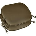 thumbnail image 5 of Outdoor 17"x16" Chair Cushions with Ties Set of 2, Water Resistant All Weather U-Shape Seat Pads for Garden Furniture Indoor (Set of 2, Dark Brown), 5 of 11