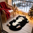 thumbnail image 6 of Cute Cat Shaped Plush Area Rug 15.75" x 23.62", Soft Polyester Non-Slip Decorative Floor Mat, Washable Novelty Pet-Themed Carpet for Bedroom Bathroom Entryway Home Decor, 6 of 6