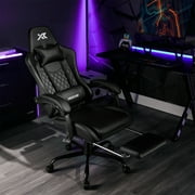 X Rocker Apex PC Gaming Chair with Massage Function and Footrest, Black