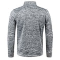 thumbnail image 6 of Mens Zip Up Sweatshirt Without Hood Fall Fashion Jackets Zipper Mock Neck Coat Casual Long Sleeve Top With Pockets, 2XL, 6 of 7