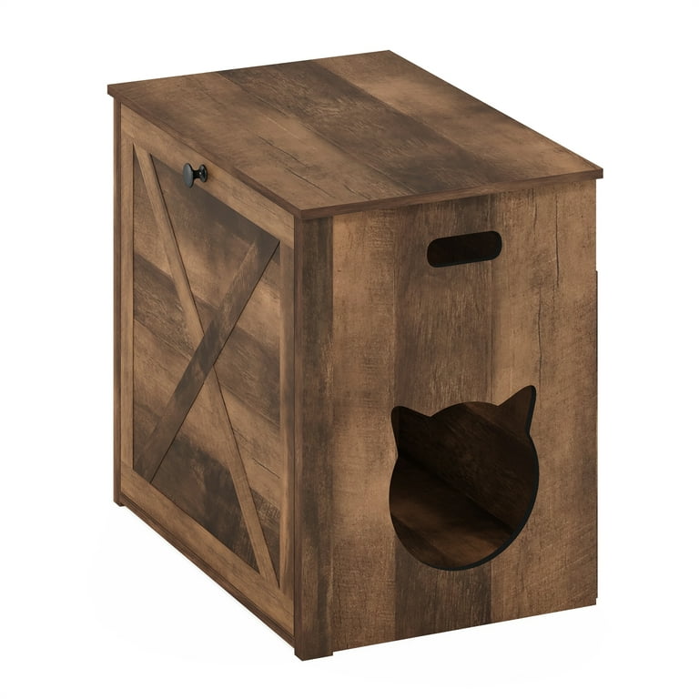 Compact cat litter hot sale box