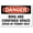 Warning Sign 3, variant on OSHA Danger Don't Watch Arc Welder at Work - Light Might Blind You Sign - 8"x12" Metal Warning Sign, for Wall or Fence