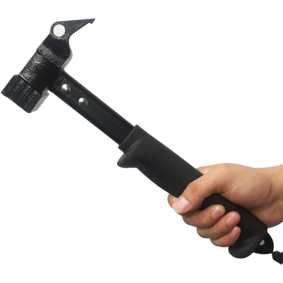 Heavy Duty Tent Stake Hammer & Puller 2-in-1 Tool | Professional Camping Mallet, Durable Metal Construction, Rustproof Design for Outdoor Camping, Hiking, Backpacking
