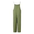 thumbnail image 4 of Wyzesi Womens Jumpsuit Fall Colors Women's Square Neck Ribbed Wide Leg Jumpsuit Sleeveless High Waist Pants Rompers with Pockets 2025 Features, 4 of 5
