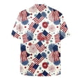 thumbnail image 5 of Leey-World 250 Anniversary Usa Shirt Mens Funny American Flag Shirts for Men: 4th of July Hawaiian Shirt Patriotic Button Down 250 Anniversary USA Outfits(Pink,S), 5 of 8