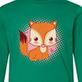 thumbnail image 4 of Inktastic Fox Girl Cute Woodland Animal Long Sleeve Youth T-Shirt, 4 of 5