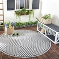 thumbnail image 3 of SAFAVIEH Beach House Arthur Geometric Indoor/Outdoor Area Rug, Light Grey/Charcoal, 4' x 6', 3 of 11