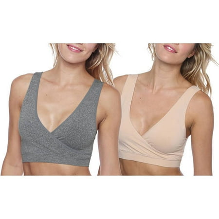 Maternity Seamless Sleep Nursing Bra, 2-Pack Value Bundle