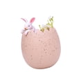 thumbnail image 4 of Decoración de huevo de Pascua, lindo conejo de resina en cáscaras de huevo, figuras para decoración del hogar Rosa, 4 of 8