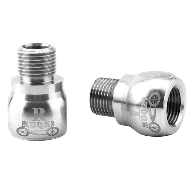 1 Par De Tornillo de material acero Inoxidable Anticorrosivo Para Estribo De De Piñón Fijo, ExtensiónY Personalización Para Pedal De s Plateado DYNWAVEMX Extensor de pedal de bicicleta