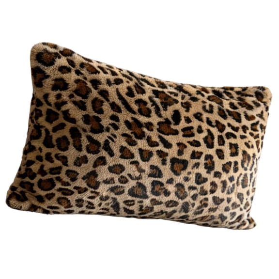 Leopards Print Pillow Cover Polyester Fabric Double Sided Design For Sofa And Car 45Cm Or 30X50Cm