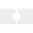thumbnail image 4 of 18"W x 9"H x 4"ID x 6 1/4"C x 1"P Rectangle Architectural Grade PVC Contemporary Ceiling Medallion, Two Piece, 4 of 11