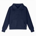 thumbnail image 5 of Towmus Girls Sweatshirt Oversized Sweatshirts Half Zip Pullover Tops for Juniors Long Sleeve Drop Shoulder Fleece Workout Pullover Solid Sweatshirt, 5 of 5