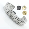 thumbnail image 1 of Para reloj digital Galaxy, correa de acero inoxidable con siete cuentas y hebilla de mariposa, pulsera de metal, 1 of 4